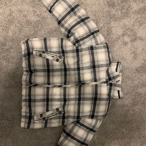 Plaid Puffer Coat